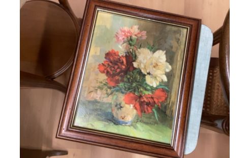 PEINTURE FLEURS EN VASE