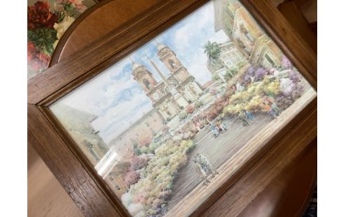 TABLEAU VILLE ESCALIER