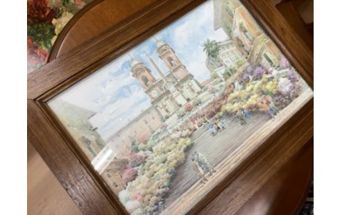 TABLEAU VILLE ESCALIER