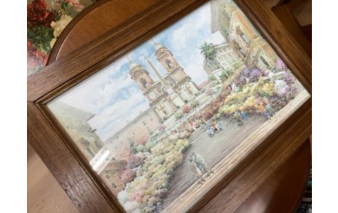 TABLEAU VILLE ESCALIER