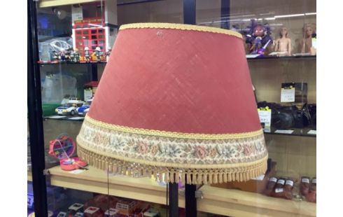 LAMPE MÉTAL ABAT JOUR ROUGE