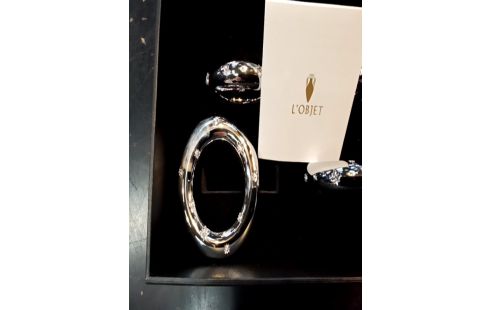 ROND DE SERVIETTE L'OBJET PLAQUÉ PLATINE