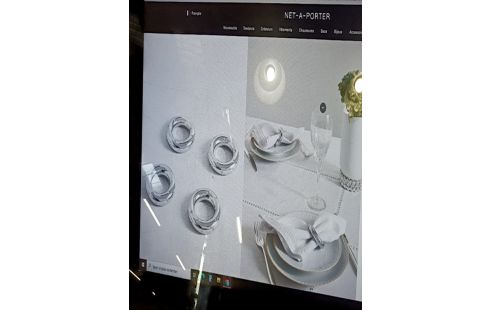 ROND DE SERVIETTE L'OBJET PLAQUÉ PLATINE