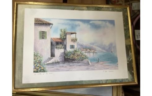 TABLEAU VILLA ET MER