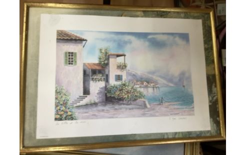 TABLEAU VILLA ET MER