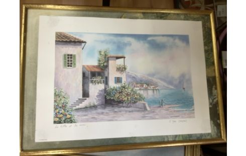 TABLEAU VILLA ET MER