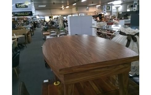 TABLE BOIS ARRONDIS