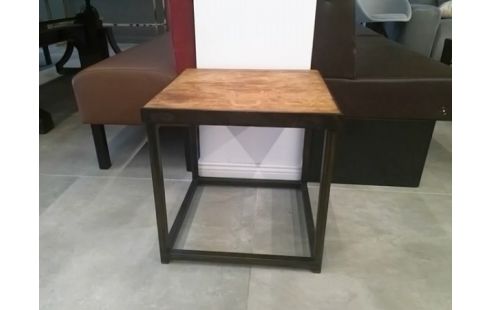 TABLE BASSE BOIS/METAL ST INDUSTRIEL