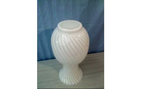 VASE WEISS GLAS