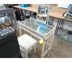 COIFFEUSE VERRES+ TABOURET