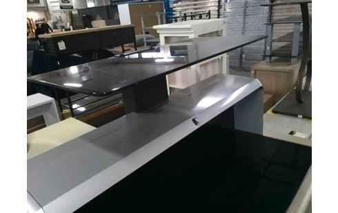 MEUBLE TV AVEC PLATEAU VERRE