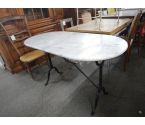 TABLE BISTROT MARBRE BLANC