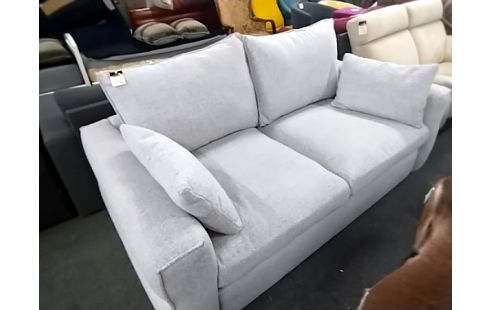 CANAPE TISSU GRIS CLAIR