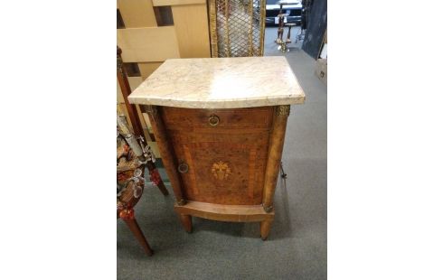 CHEVET MARQUETERIE MARBRE