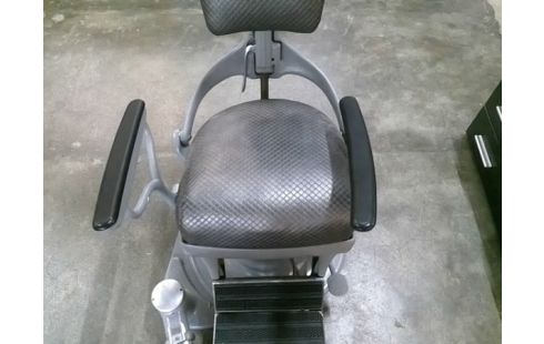 FAUTEUIL DE DENTISTE GRIS CHROME VINTAGE
