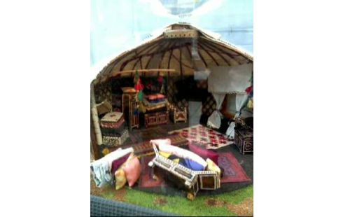 MINIATUR-JURTE MONGOLISCH DEKORATION