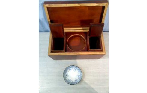 TEEKISTE HOLZ VERSCH. FÄCHER HOCHGLANZ