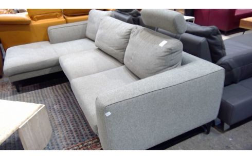 ECKSOFA 1 STOFF GRAU