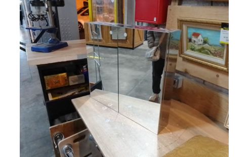 ARMOIRE PHARMACIE INOX MIROIR