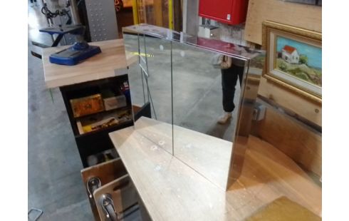 ARMOIRE PHARMACIE INOX MIROIR