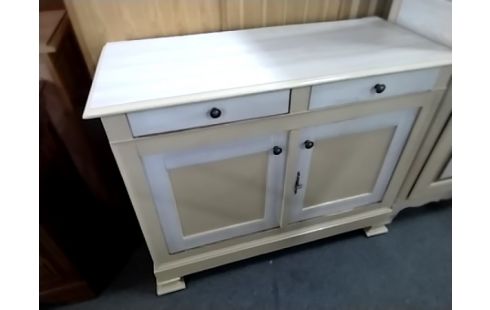 BUFFET BAS 2 PORTES / 2 TIROIRS BOIS RUSTIQUE