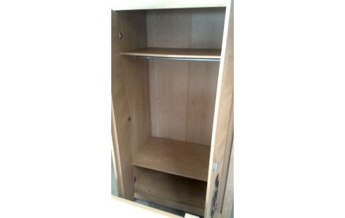 PENDERIE 2 PORTES, , BOIS LOOK