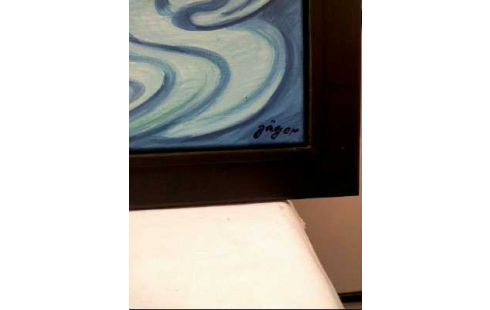 ACRYLGEMÄLDE I.R. <JÄGER> 80. GEBURTSTAG