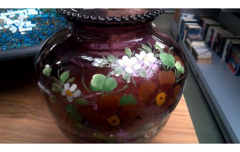 VASE ANTIK BLASSLILAN EIS BLUME