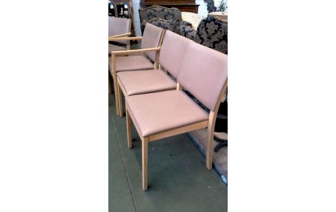 6 STÜHLE, , HOLZ KAFFEEFARBEN KUNSTLEDER