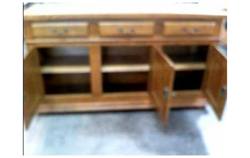 SIDEBOARD HOLZ EICHE MASSIV 3 SCHUB. 3-TÜ