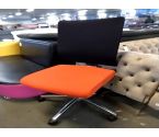 FAUTEUIL DE BUREAU Assise tissu orange