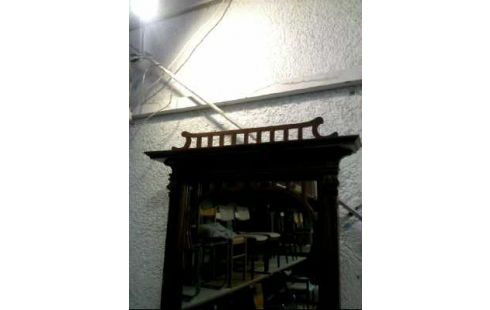 SPIEGEL + KONSOL.TISCH GRÜNDERZEIT HOLZ DKL.