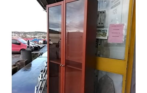 VITRINE BIBLIOTHEQUE 2 PORTES