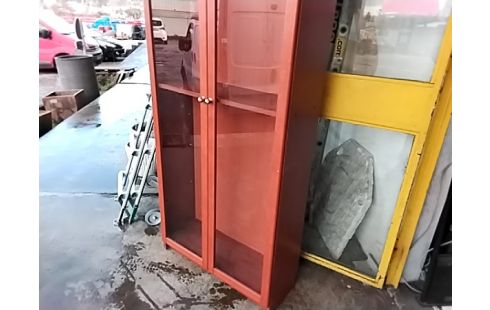 VITRINE BIBLIOTHEQUE 2 PORTES