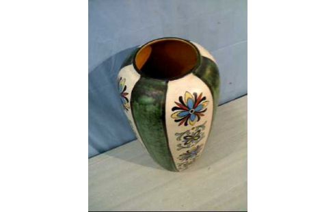 VASE GEMUSTERT GRÜN WEISS WESTDEUTSCHLAND