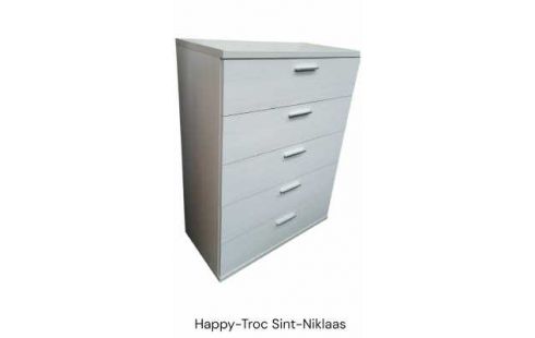 NÄHSCHRÄNKCHEN 5 SCHUBLADEN WEISS BLEIWEISS, , HOLZ LOOK