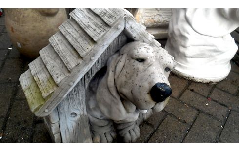 ANIMAL DECORATIVO JARDÍN, , PERRO, , NICHO