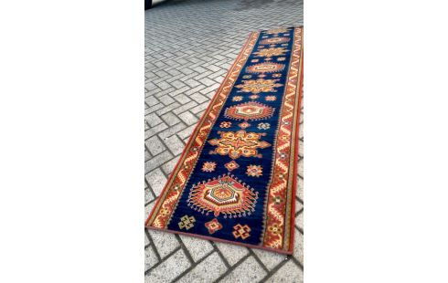 TAPIS BORDEAUX MET BLEUE