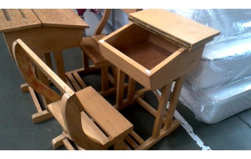 BUREAU D'ECOLIER, , BOIS L UNITE ANTIQUE