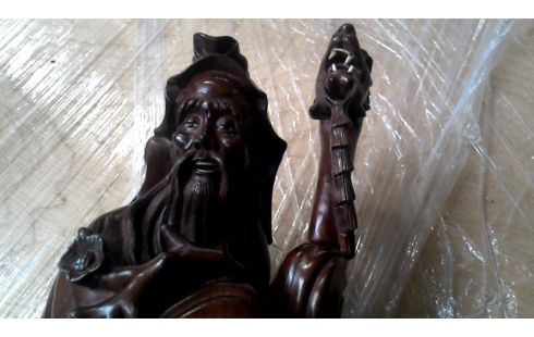 ESTATUA, , MADERA CHINO HOMBRE