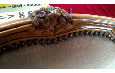 FAUTEUIL CLUB STYLE LOUIS XV CAFE VELOURS