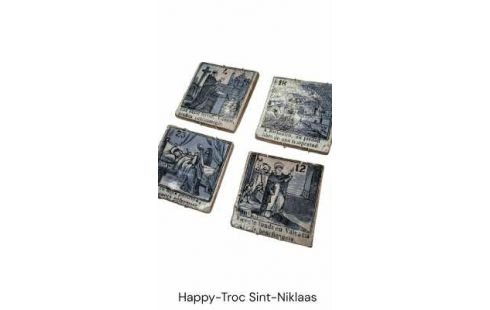 TEGEL LOT VAN 4 ANTIEK