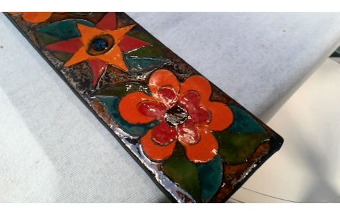 DALLE CERAMIQUE FLEUR VINTAGE