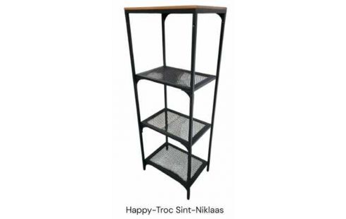 REGAL IKEA SCHWARZ METALL, , HOLZ