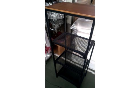 REGAL IKEA SCHWARZ METALL, , HOLZ