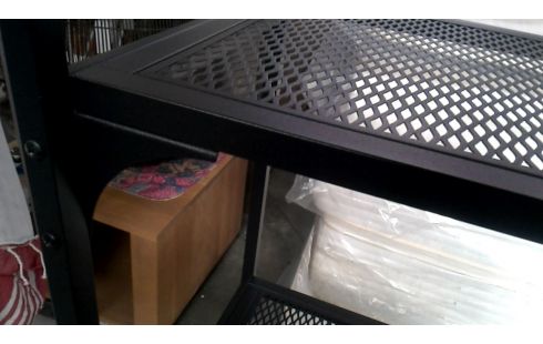 REGAL IKEA SCHWARZ METALL, , HOLZ