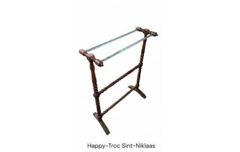 HANDTUCHHALTER, , HOLZ EIS ANTIK