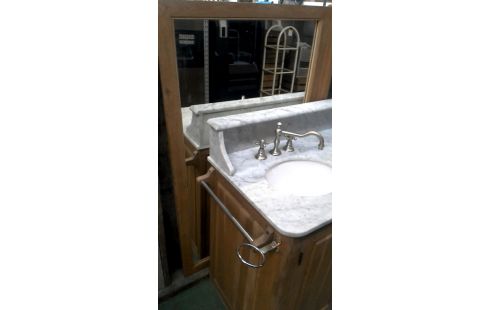 SALLE DE BAINS MET, , MIROIR CHENE MARBRE