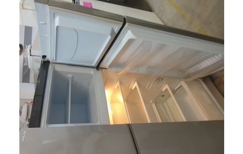 REFRIGERATEUR CONGELATEUR INDESIT GRIS CHROME