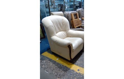 FAUTEUIL CLUB TISSU CREME